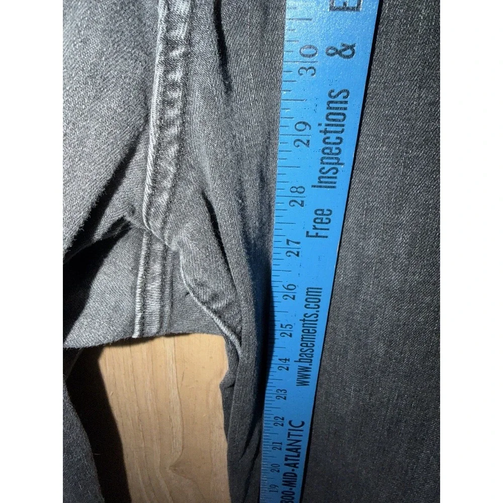 Gap 1969 Jeans Mens 34R Washed Black Cotton Regular Fit Denim